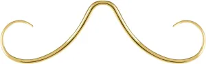 14G 16G Mustache Septum Ring 316L Surgical Steel Septum Mustache Nose Ring Piercing Jewelry Septum Piercing Hanger Black Gold Silver Rainbow Halloween Christmas