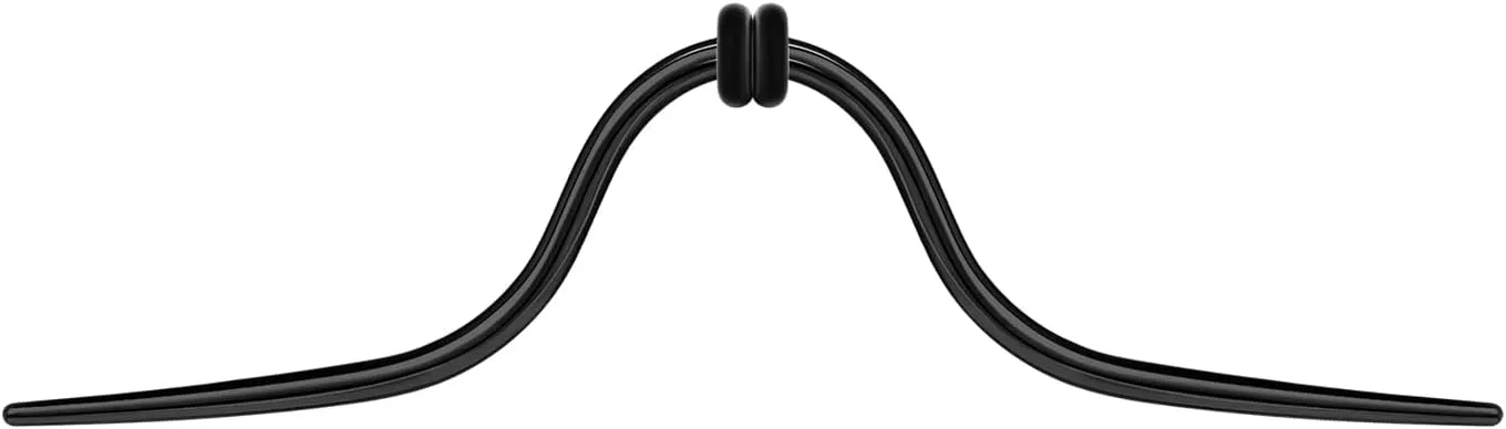 14G 16G Mustache Septum Ring 316L Surgical Steel Septum Mustache Nose Ring Piercing Jewelry Septum Piercing Hanger Black Gold Silver Rainbow Halloween Christmas