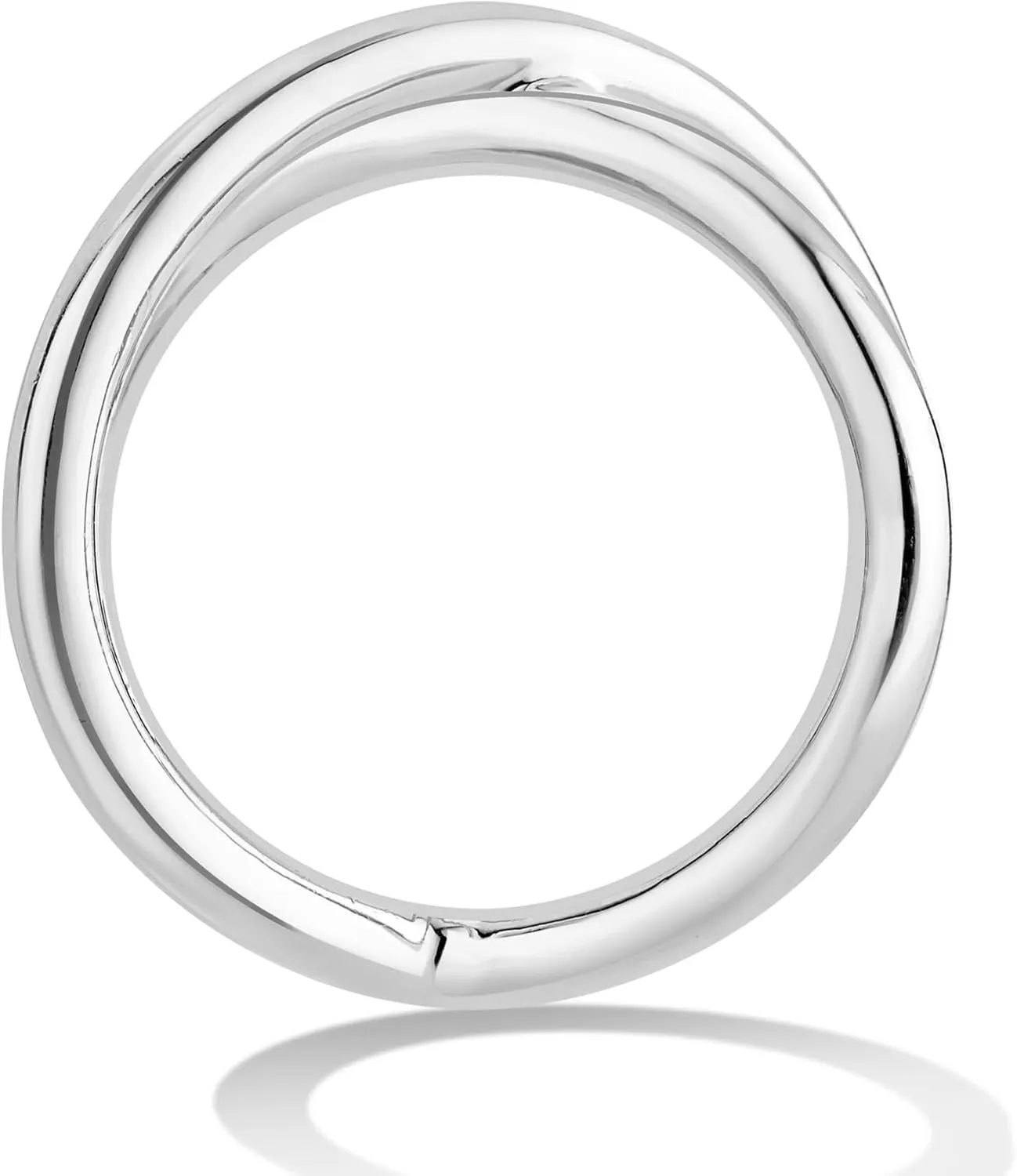 14K Gold or Platinum Plated Criss-Cross Ring for Women | Size 5 to 9