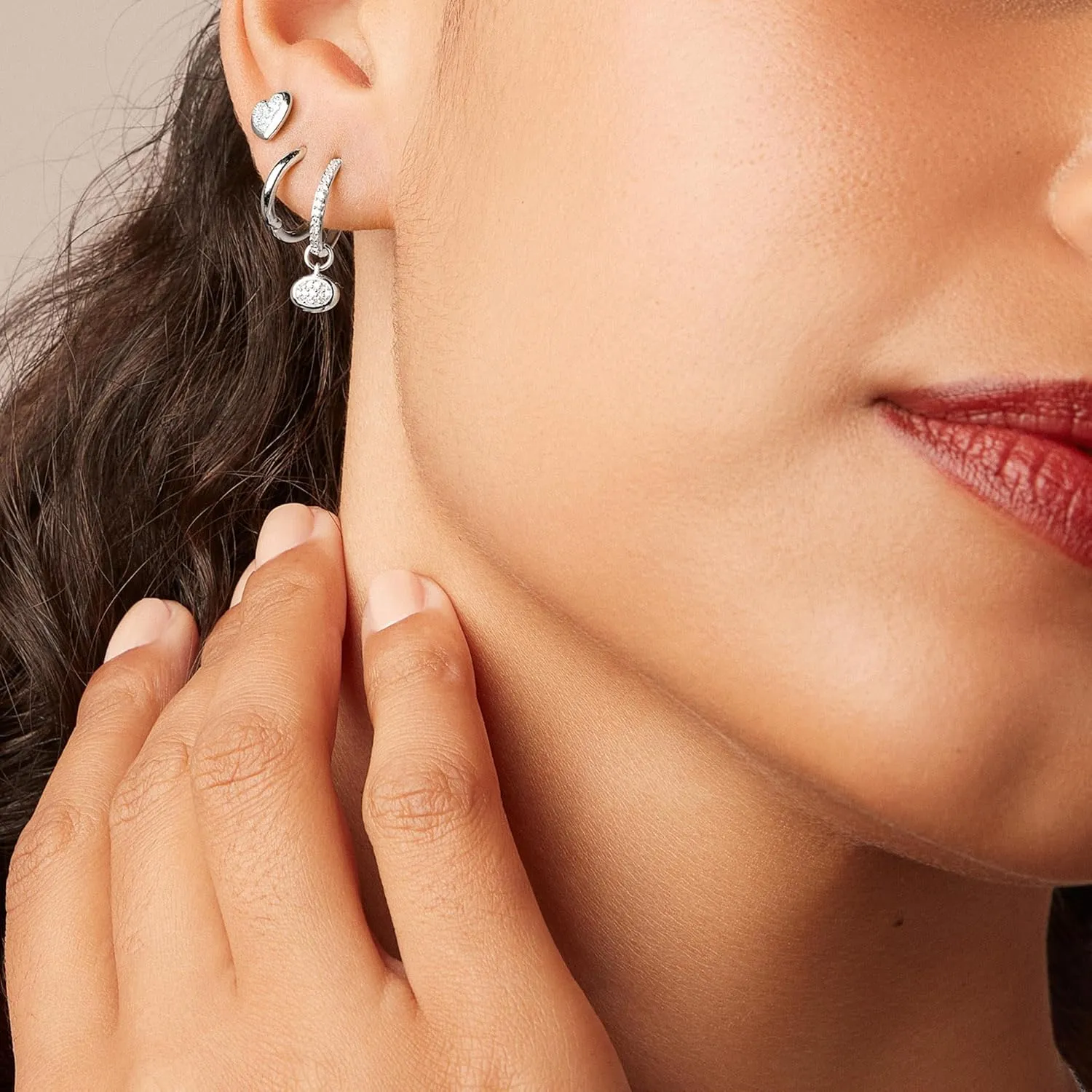 14K Gold or Platinum Plated Huggie Hoops for Women