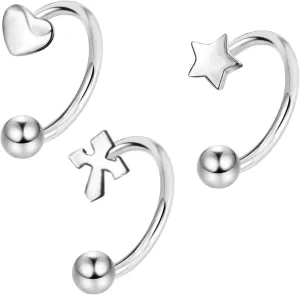 16G Lip Rings Septum Rings 316L Stainless Steel Daith Helix Tragus Cartilage Earrings Hoop Rook Lobe Lip Piercing for Women Men