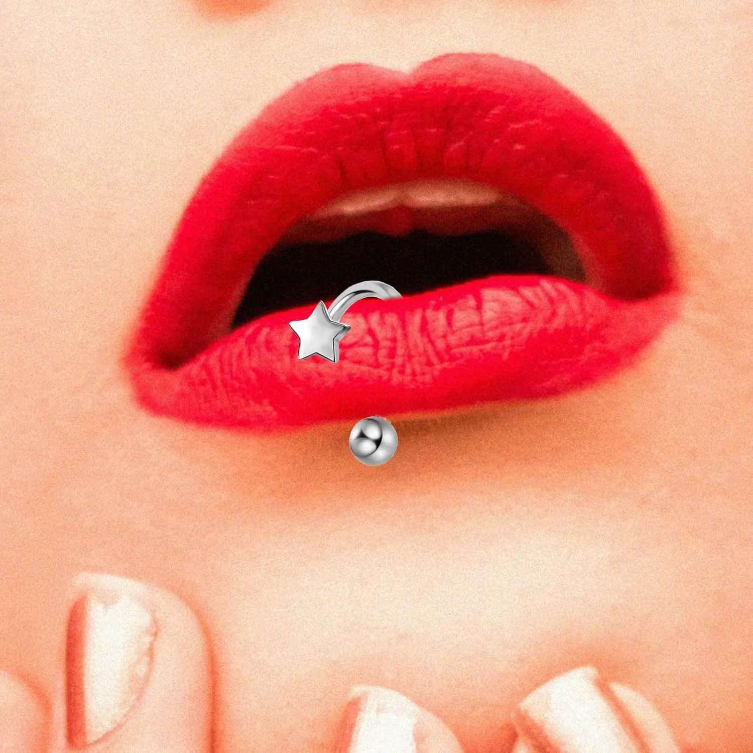 16G Lip Rings Septum Rings 316L Stainless Steel Daith Helix Tragus Cartilage Earrings Hoop Rook Lobe Lip Piercing for Women Men