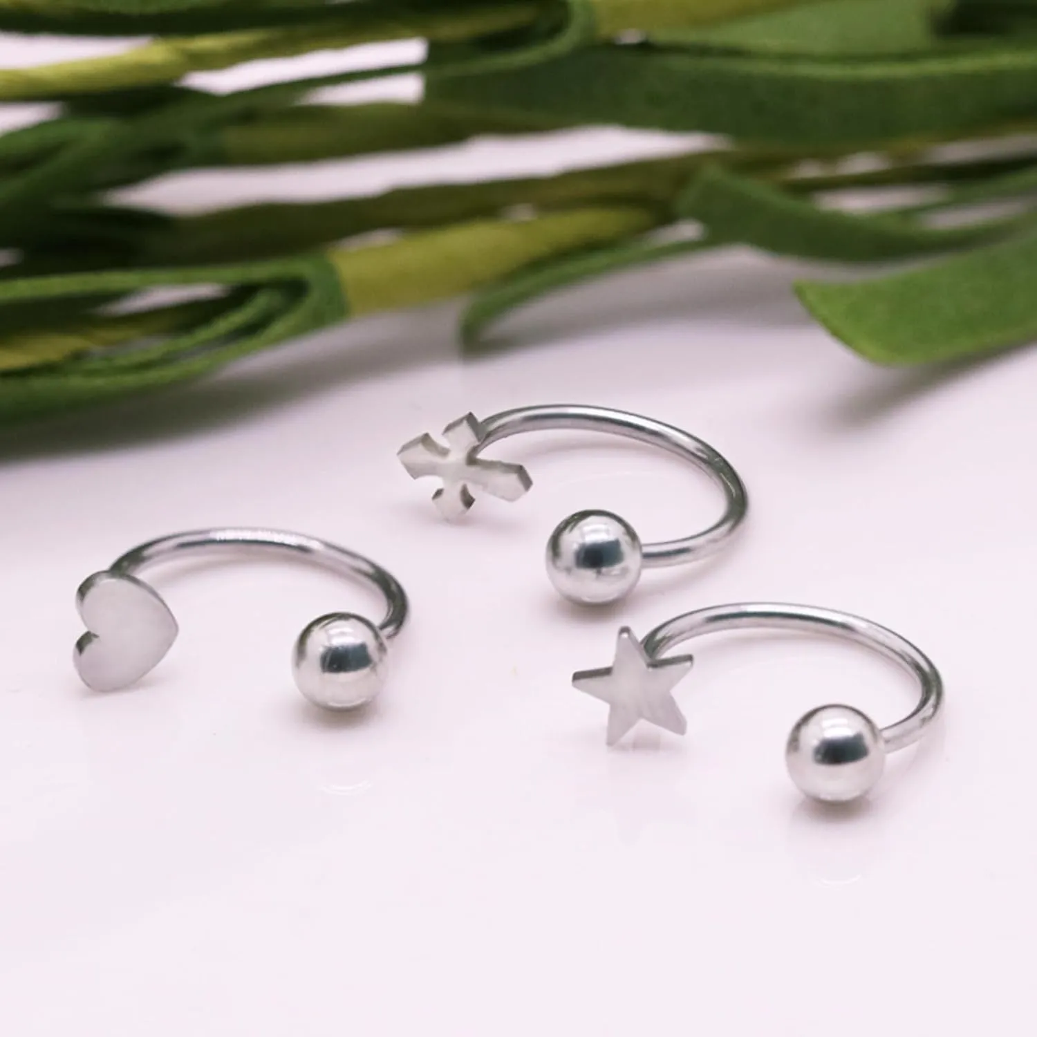 16G Lip Rings Septum Rings 316L Stainless Steel Daith Helix Tragus Cartilage Earrings Hoop Rook Lobe Lip Piercing for Women Men