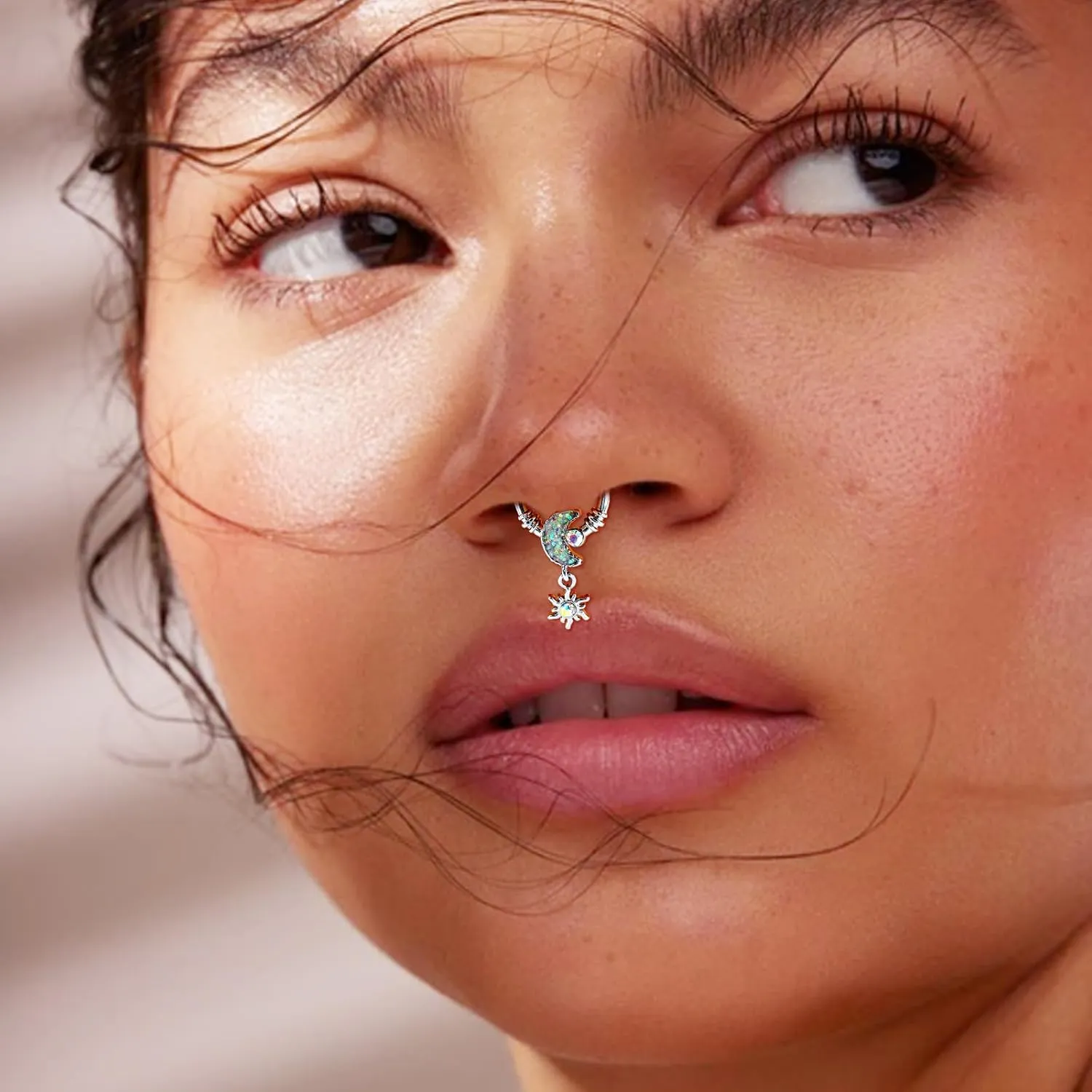 16G Septum Rings 316L Stainless Steel Cartilage Earring for Women Helix Daith Piercing Jewelry