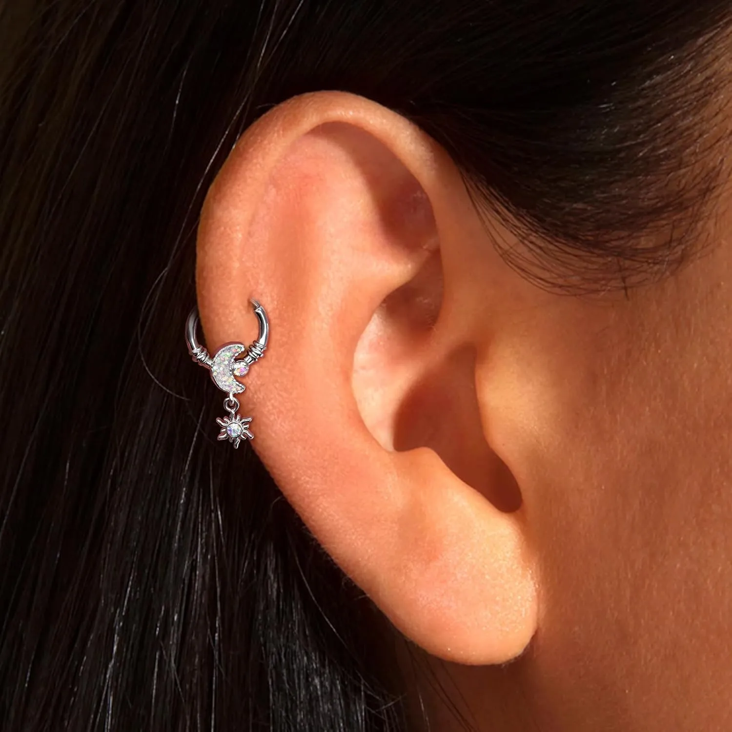16G Septum Rings 316L Stainless Steel Cartilage Earring for Women Helix Daith Piercing Jewelry