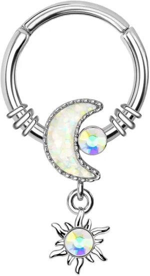 16G Septum Rings 316L Stainless Steel Cartilage Earring for Women Helix Daith Piercing Jewelry