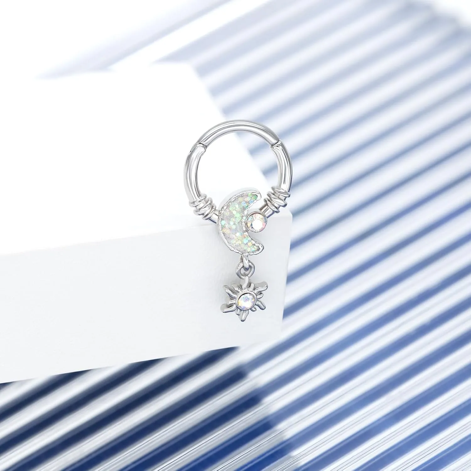 16G Septum Rings 316L Stainless Steel Cartilage Earring for Women Helix Daith Piercing Jewelry