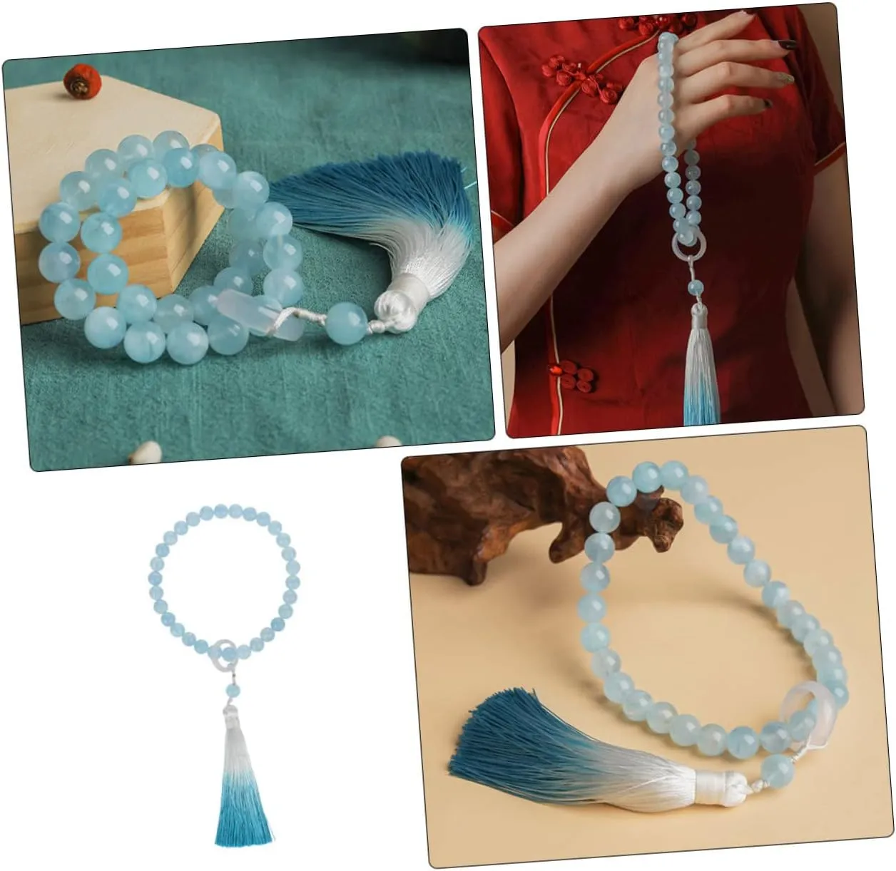 2 Strings Prayer Beads Blessing Small Beaded Bracelet Muslim Prayer Beads