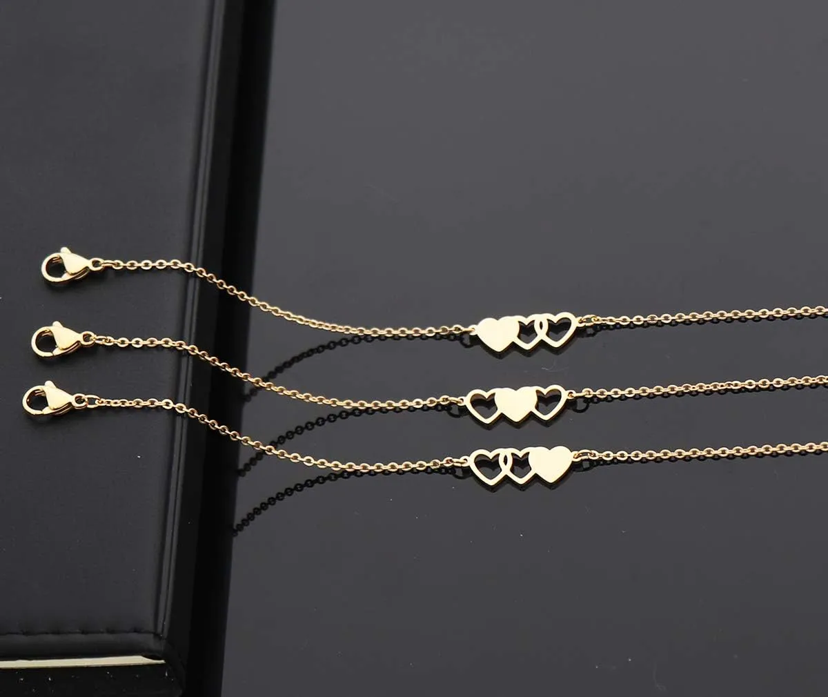 3 Sisters Bracelets Best Friends Necklace for 3 Set of 3 Heart Bracelets 3 BFF 3 Bestie Long Distance Friendship Gift