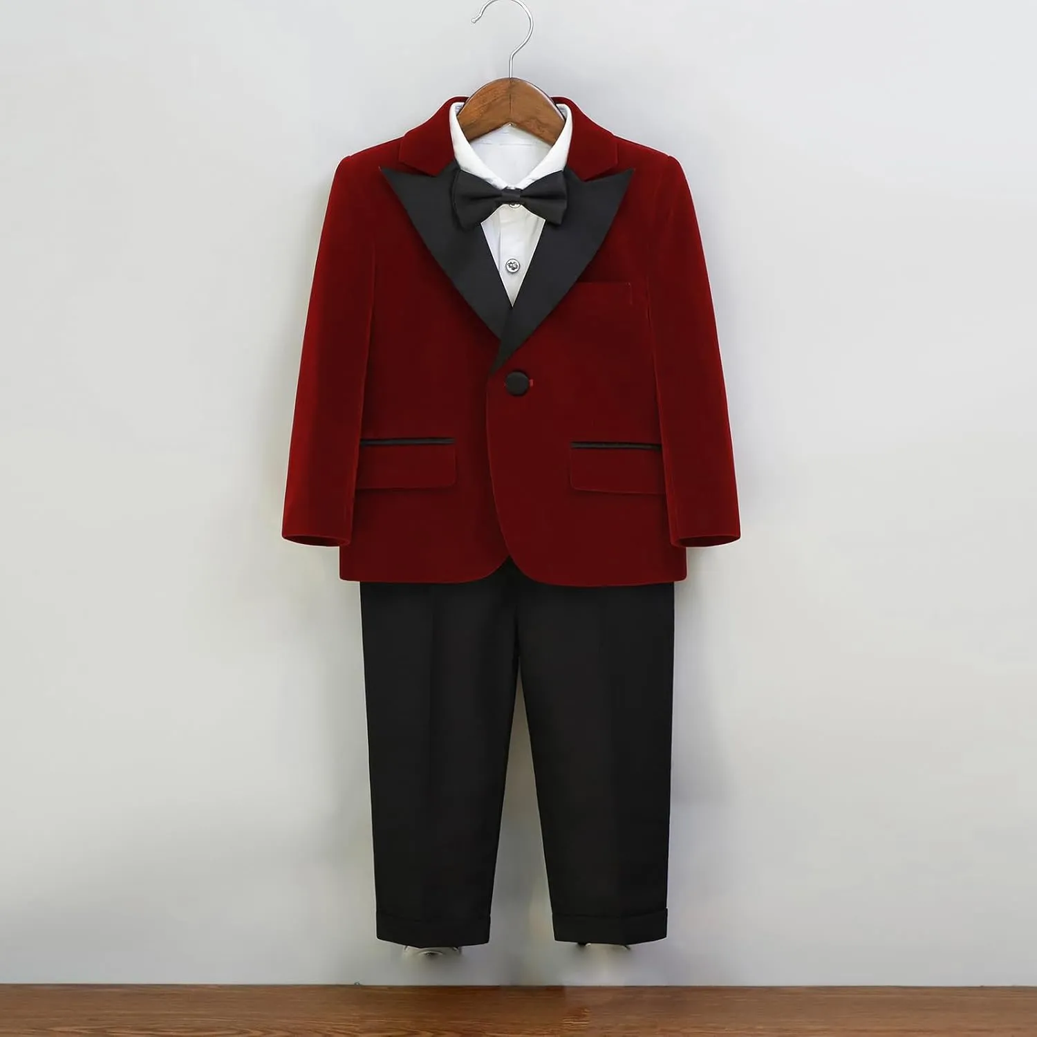 5 Piece Suits for Boys Formal Slim Fit Suit Set Wedding Ring Bearer Outfits Kids Tuxedo Suit First Communion Outfits