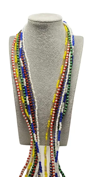 7 pcs Eleke Necklace Collares Santeria Yoruba Ifa Babalawo Iyawo