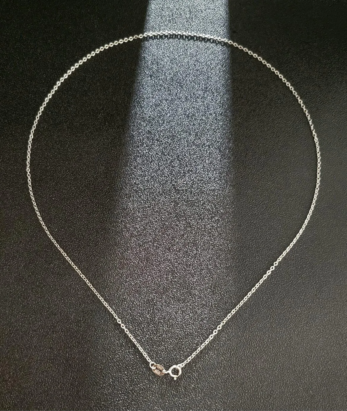 925 Sterling Silver Cable Chain For Women, White Gold Plated Necklace, Fine Cable Chain, 1.4mm, 16" To 24" Lengths