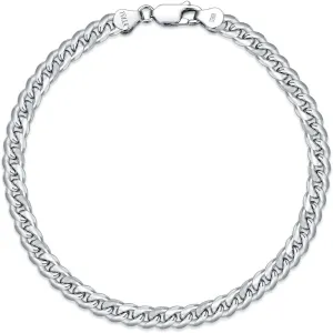 925 Sterling Silver Cuban Bracelet For Men & Boys 7-9 Inch Gift For Father Husband Son