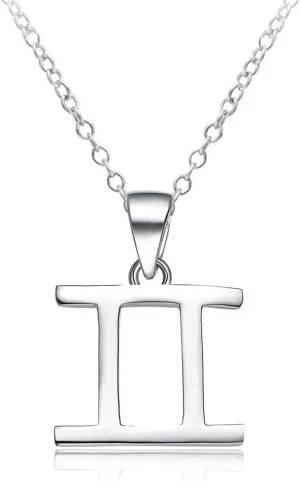925 Sterling Silver Zodiac Sign Necklace Horoscope Constellation Astrology Charm Pendant