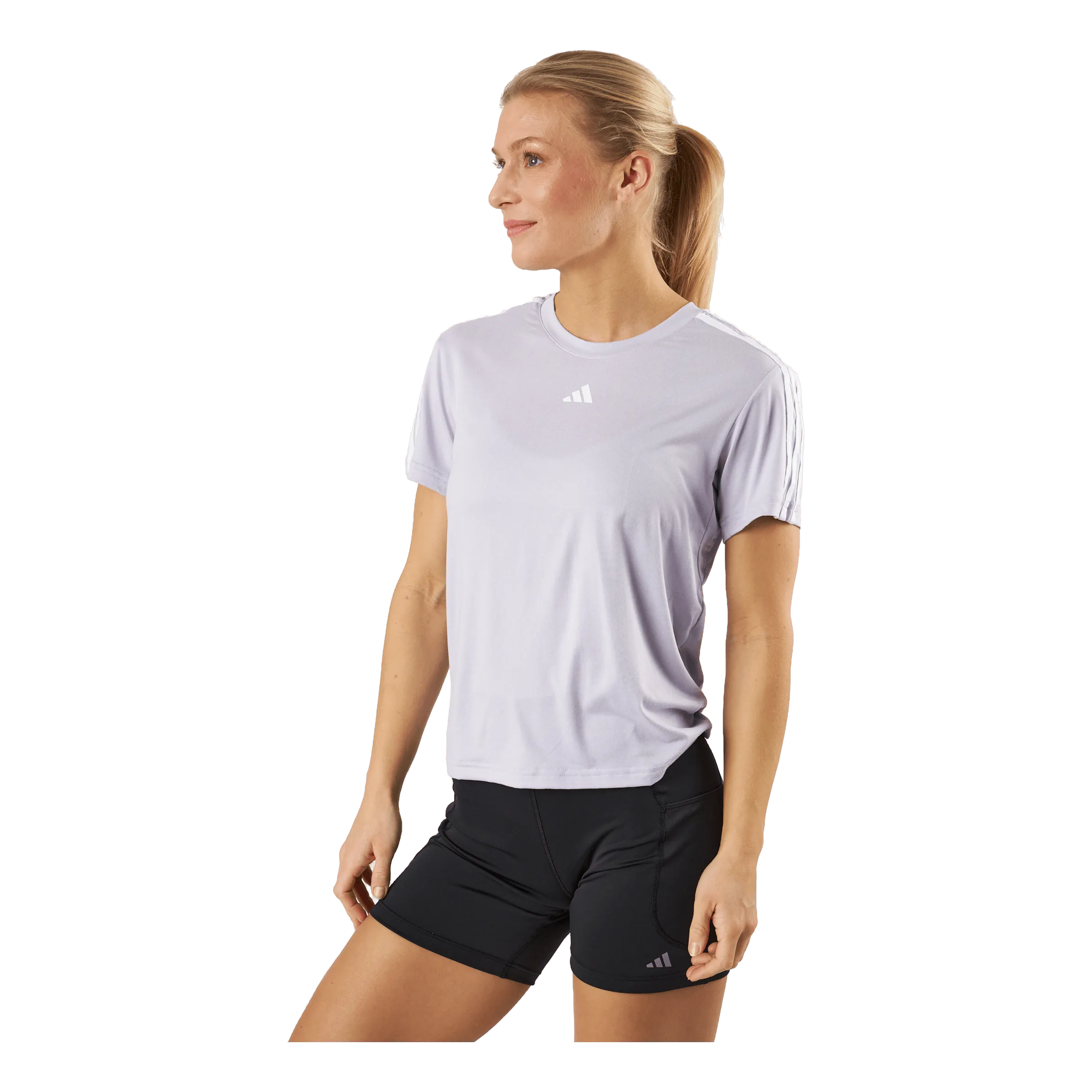 AEROREADY Train Essentials 3-Stripes T-Shirt Sildaw/White