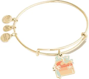 Alex and Ani AA641122Expandable Bangle BraceletSG,Places We Love So Cal,Shiny Gold,Multi, Bracelets
