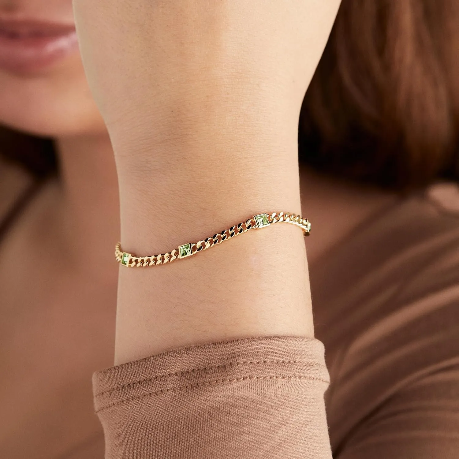 Alex and Ani Birthstone Curb Chain Bracelet