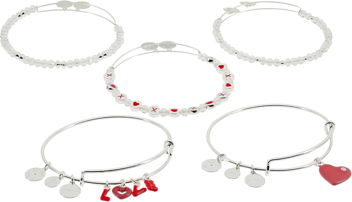 Alex and Ani 'LOVE' Charm Bangle, Set of 5