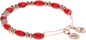 Alex and Ani Summer Beaded Expandable Bangle for Women, Watercolor Watermelon Beads, Rafaelian Rose Gold Finish, 2 to 3.5 in,Rafaelian Antique Rose Gold,One Size,A21BEAD397RAR