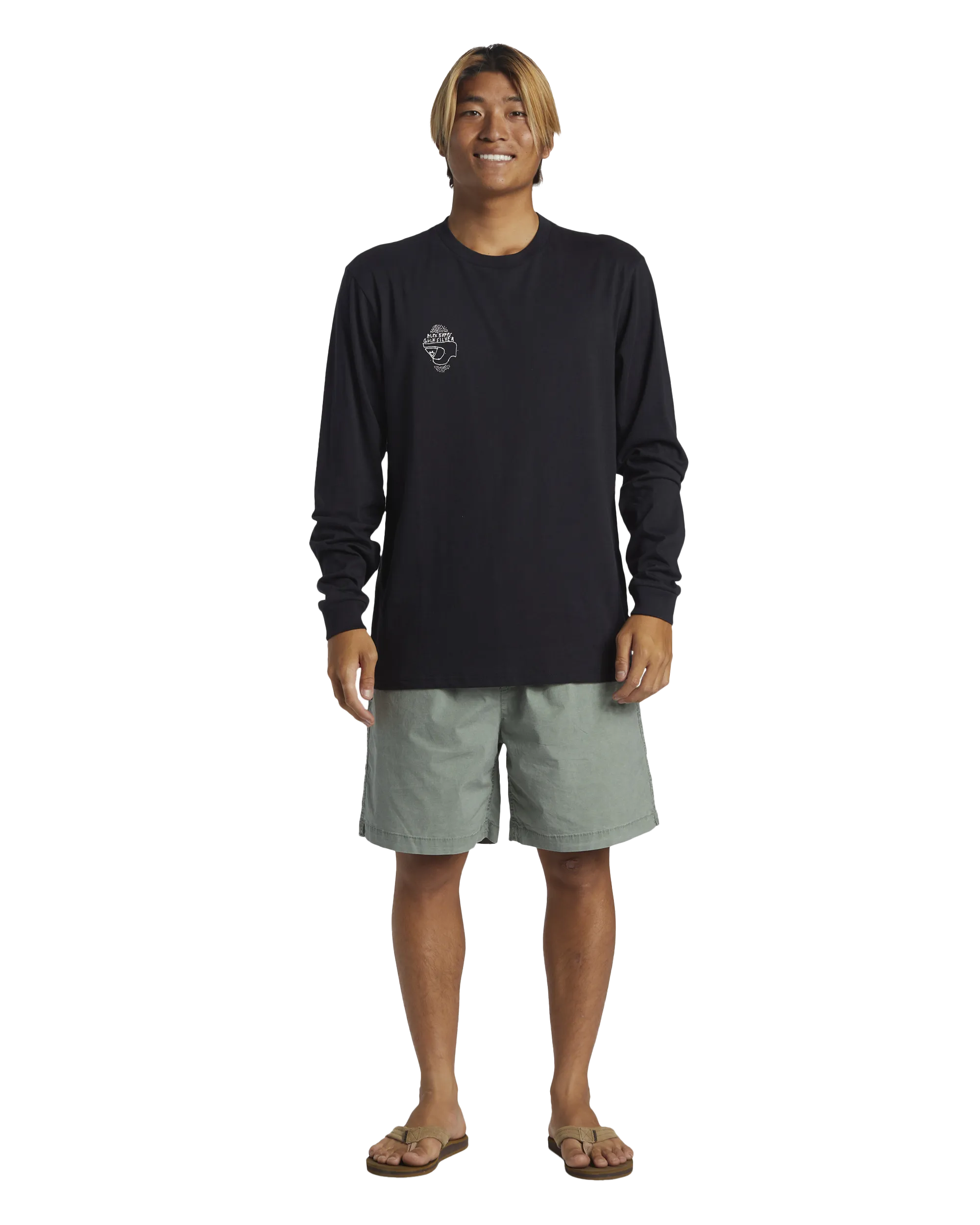 Alex Kopps Long Sleeve T-Shirt in Black