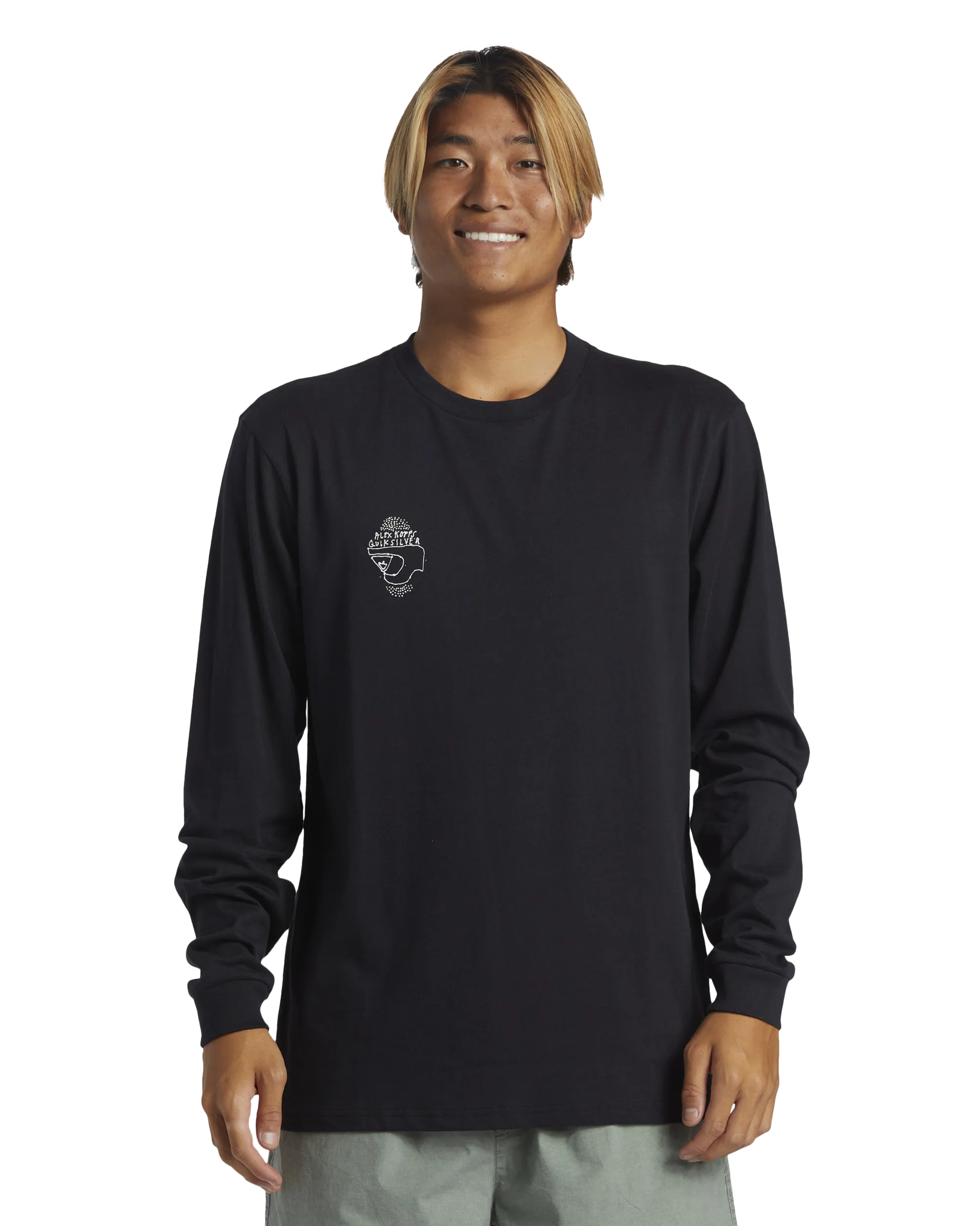 Alex Kopps Long Sleeve T-Shirt in Black
