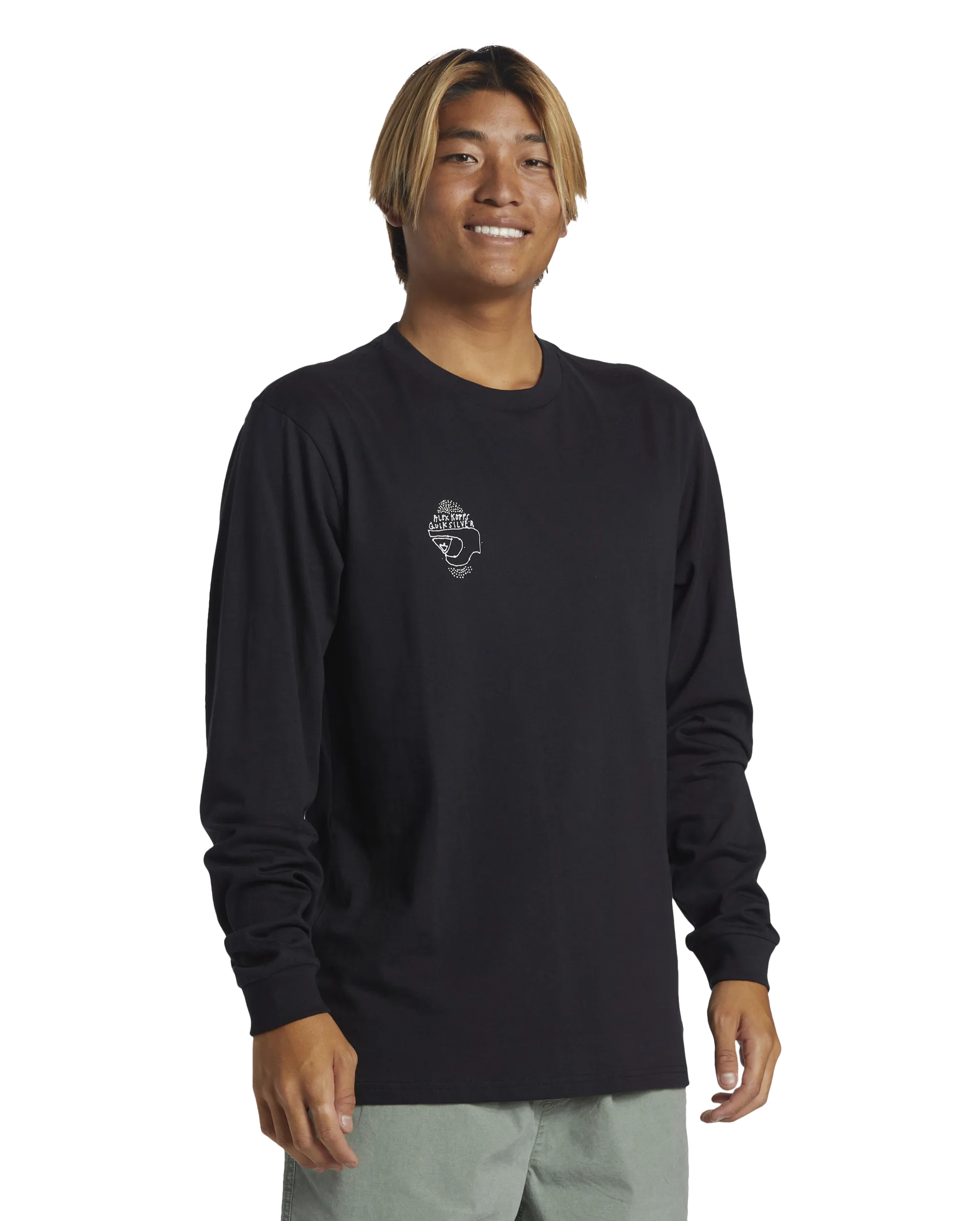Alex Kopps Long Sleeve T-Shirt in Black