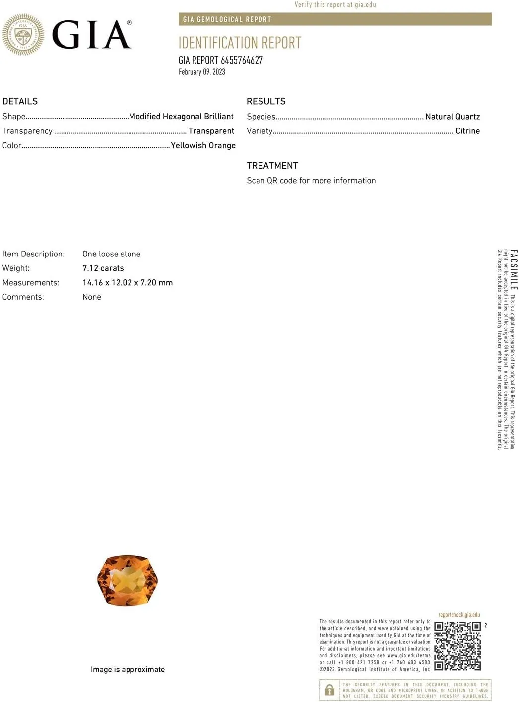 Angara Natural GIA Certified Rectangular Cushion 7.12 ct Citrine Hidden Halo Cocktail Ring in 14K Solid Gold/Platinum for Women | November Birthstone Jewelry for Women