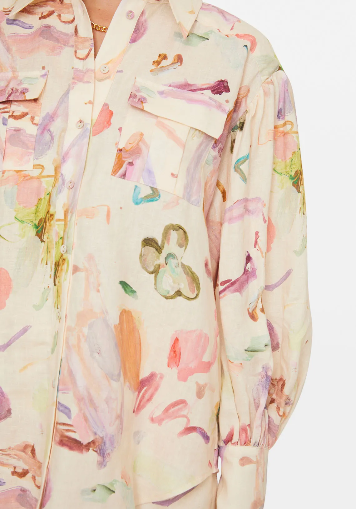 ANNIE UTILITY SHIRT ROSE