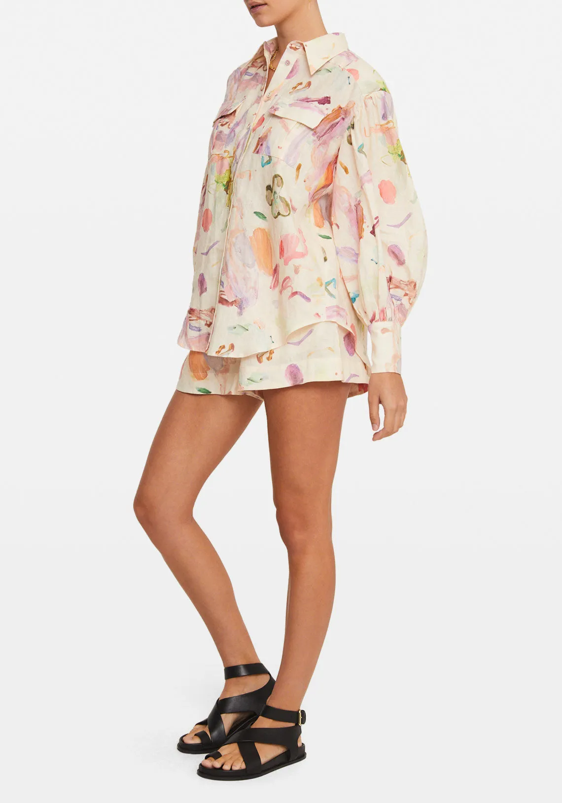 ANNIE UTILITY SHIRT ROSE