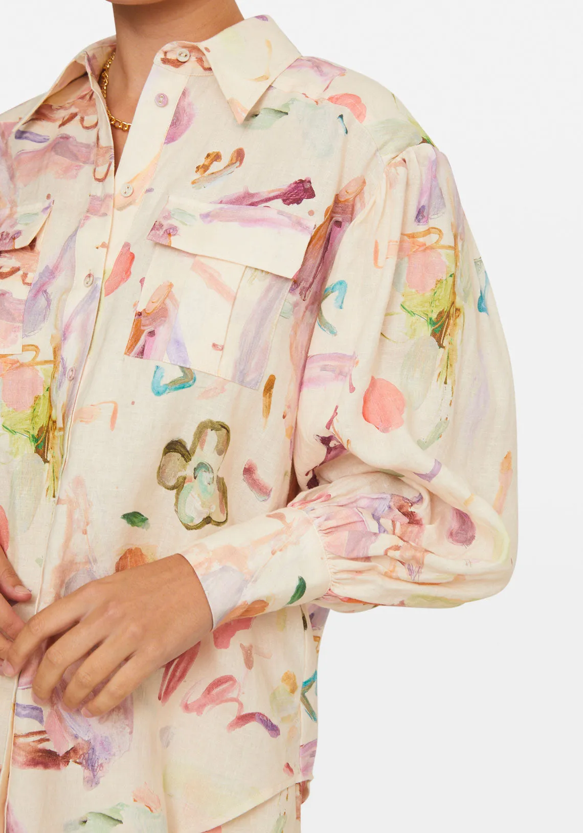 ANNIE UTILITY SHIRT ROSE