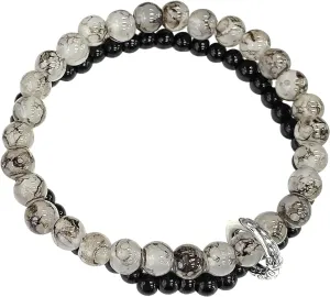 Beaded Bracelets for Women, Stretch Bracelets for Women, Dainty Charm Bracelet Jewelry Friendship Birthday Gifts for Wife Daughter Sister Bridesmaid Gf