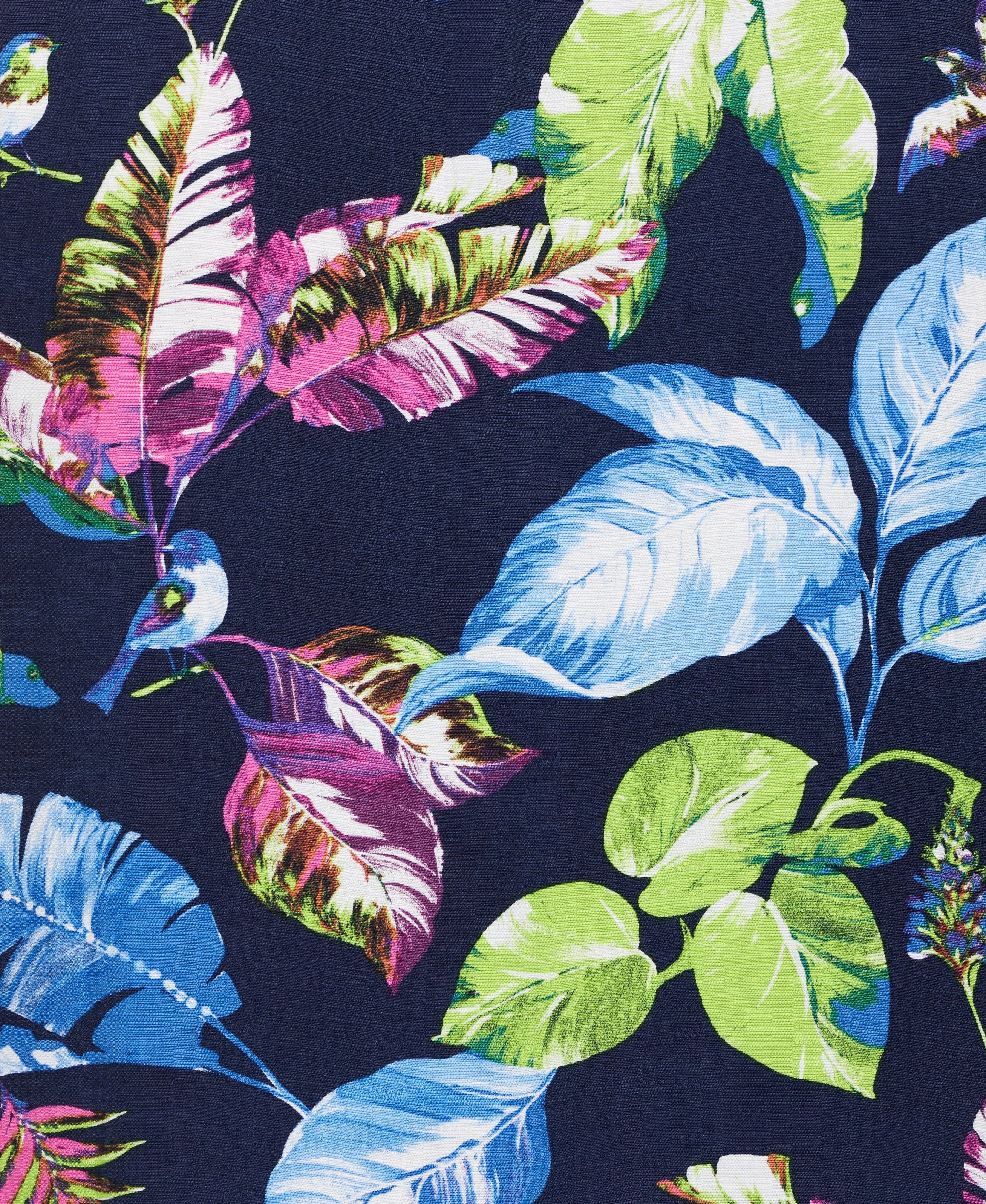 Big & Tall Textured Leaf Print Shirt