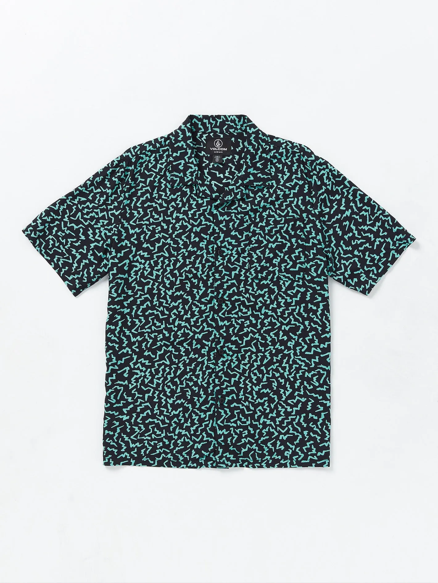 Big Boys Asphalt Beach Short Sleeve Shirt - Black