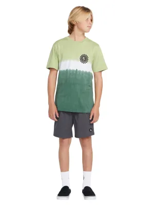 Big Boys Molcher Dip Dye Short Sleeve Tee - Agave