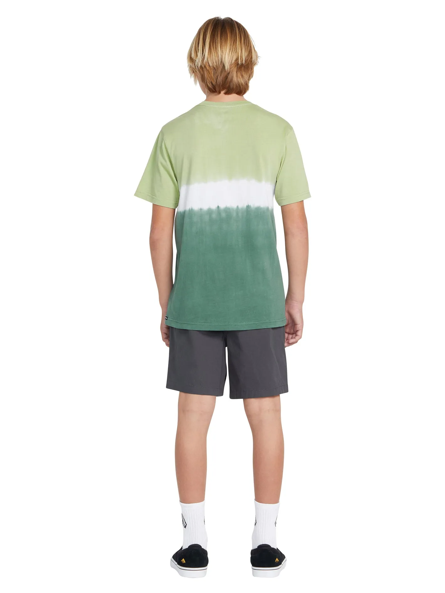Big Boys Molcher Dip Dye Short Sleeve Tee - Agave