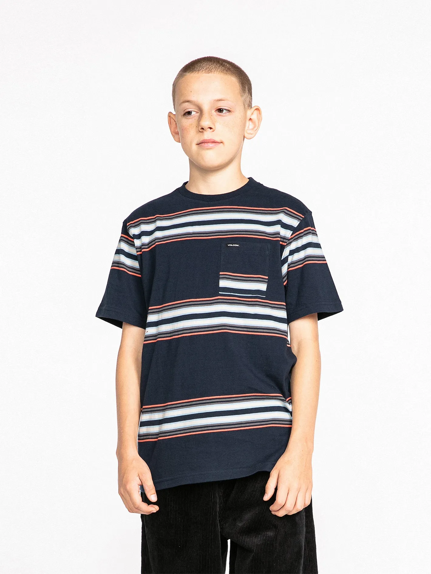 Big Boys Warsaw Short Sleeve Crew Shirt - Navy