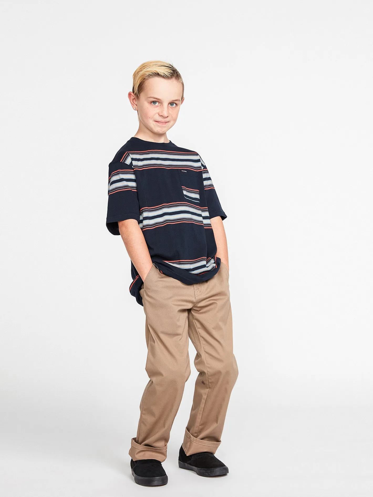 Big Boys Warsaw Short Sleeve Crew Shirt - Navy