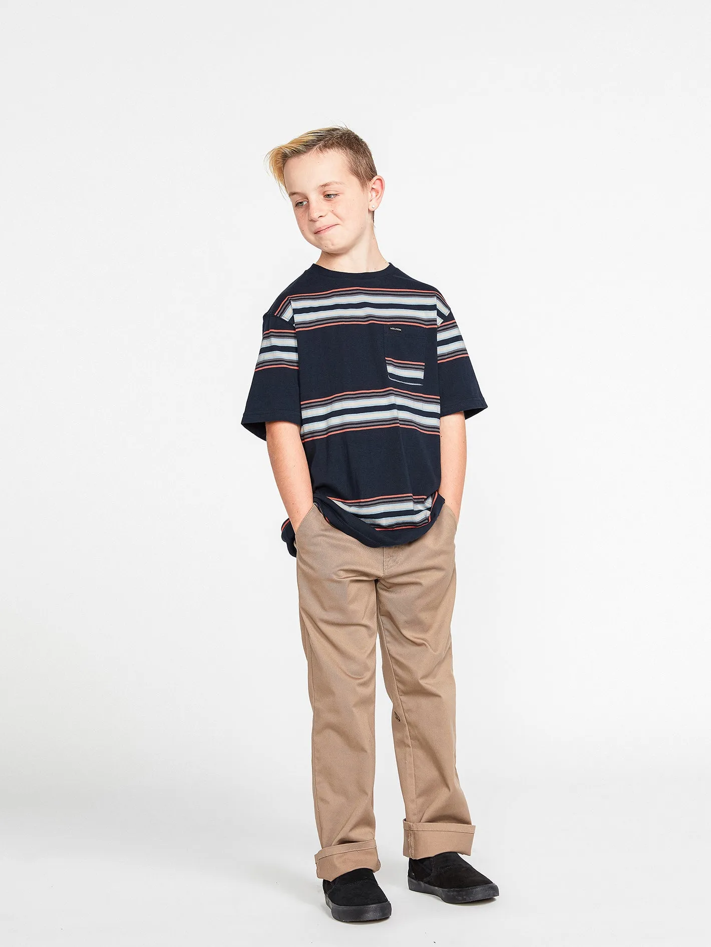 Big Boys Warsaw Short Sleeve Crew Shirt - Navy