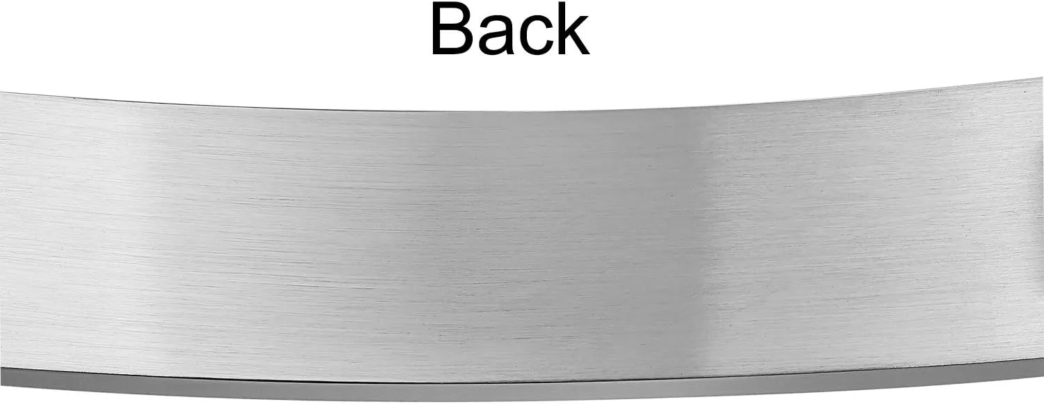 Bling Jewelry Personalize Customizable Silver Tone Stainless Steel ID Bracelet Watchband Name Plated Identification for Men Sizes 8 8.5