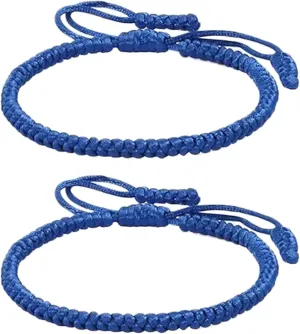 Blue Friendship Bracelets for Women, Blue Friendship Bracelet Beads Bulk, Blue Beads Friendship Bracelets, Adjustable Blue Beaded Bracelet Kit, Celebrating Friendship and Inspiring Courage