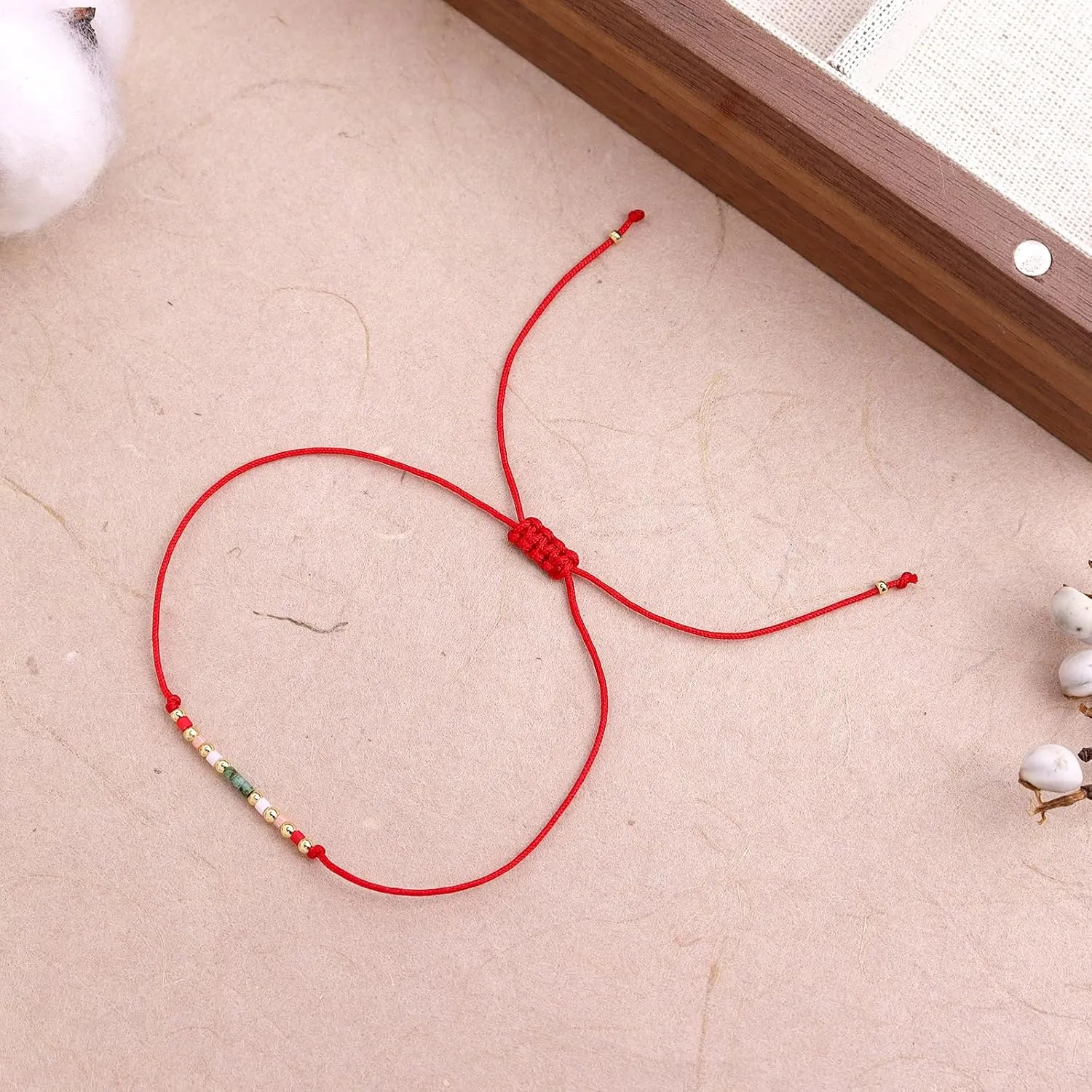 Bohemia Gold Seed Beads Pearl Bracelets for Women, Dainty Handmade Adjustable Boho Colorful Friendship Strand Bracelet Summer Beach Jewelry Gift