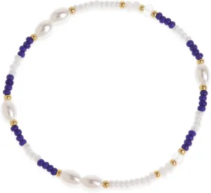Boho Seed Beads Stack Bracelets for Women, Dainty Handmade Freshwater Pearl Gold Beaded Stretch Friendship Bracelets Prom Jewelry Gift.