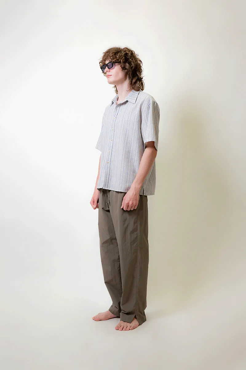 Boxy SS Shirt - Blue Stripe