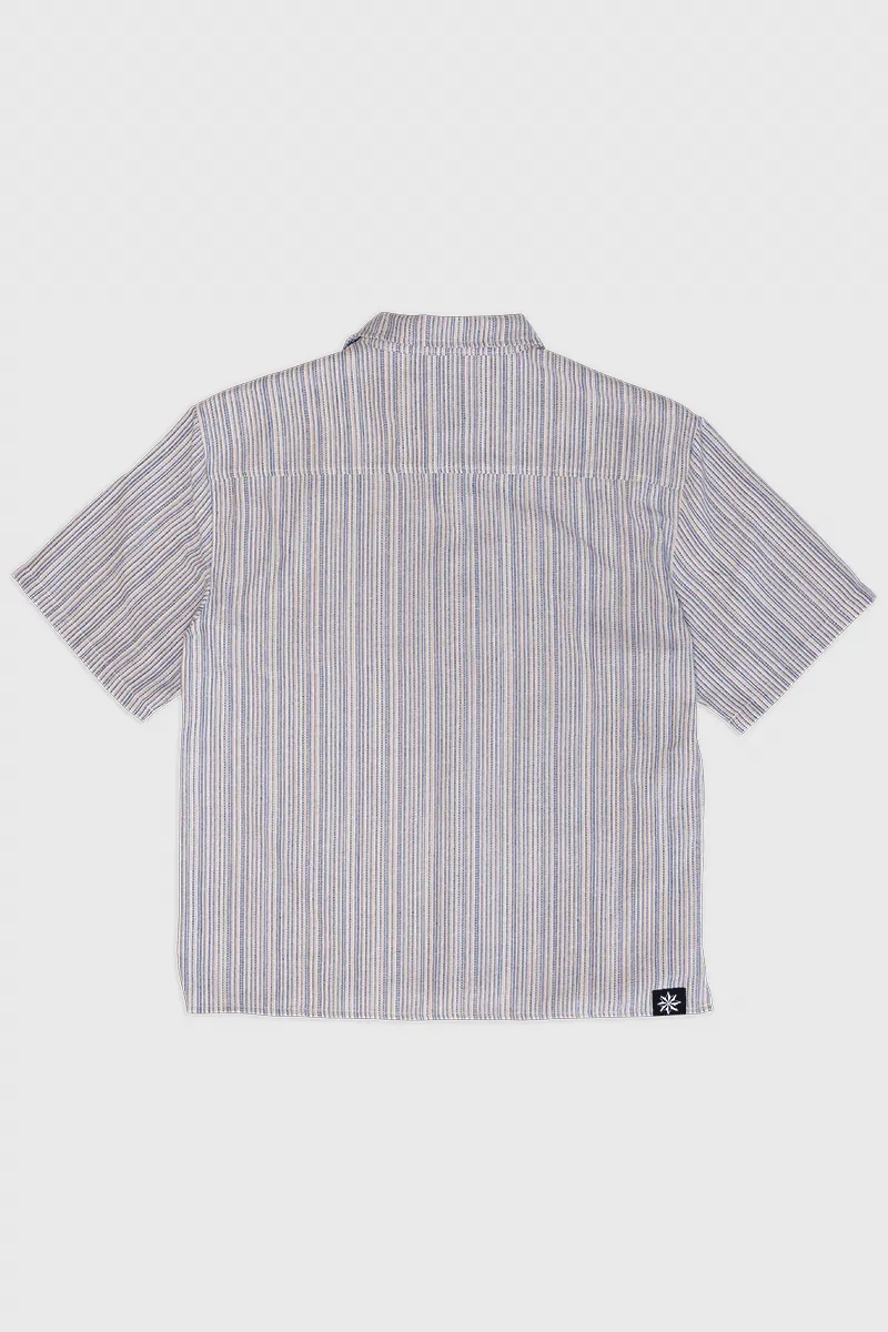 Boxy SS Shirt - Blue Stripe