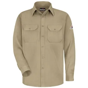 Bulwark Men's Lightweight FR Uniform Shirt - Khaki