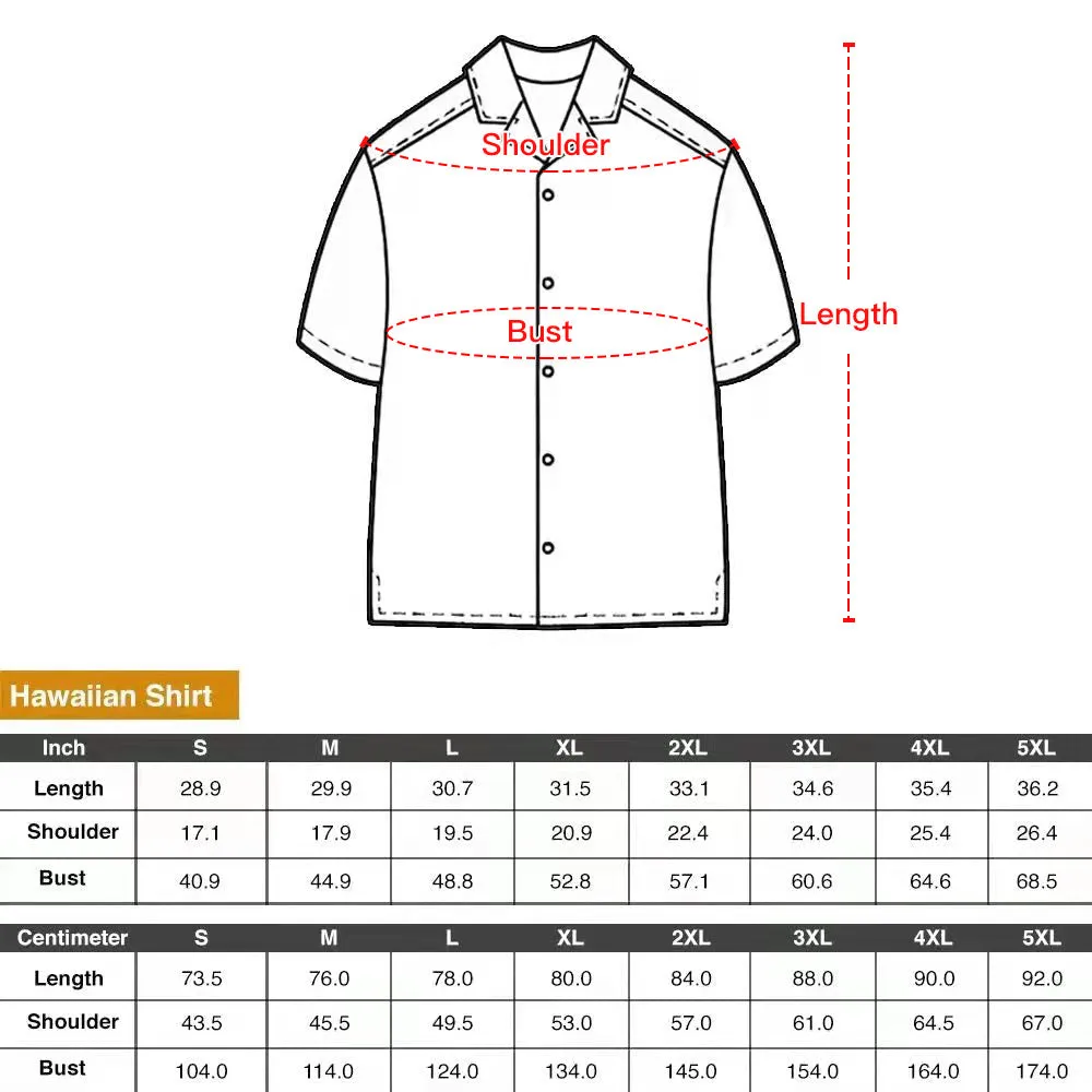 Casual Men's Shirt Blue Short Sleeve Top Customized Gift for Him