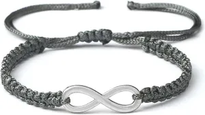 Charm Couple Bracelet Handmade Braided Rope Infinity Friendship Adjustable Bracelets Bangles for Women Men Jewelry Gifts
