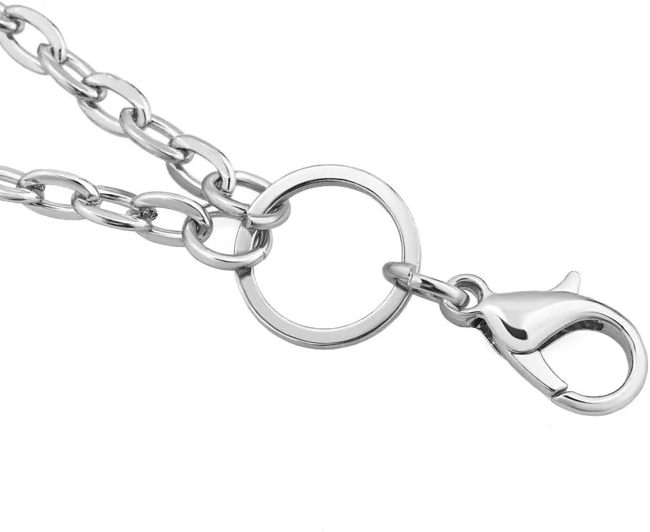 CharmSStory 28 inch Rolo Chain Necklace for Floating Charm Lockets