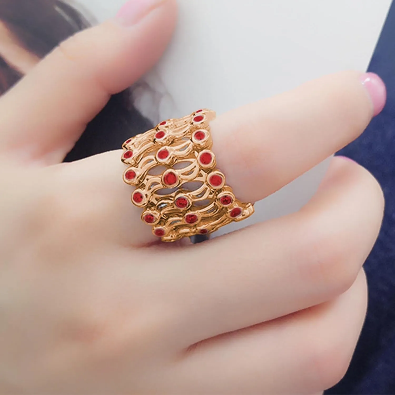 choice of all Expandable Ring Bracelet, Folding Retractable Ring Bracelet, Adjustable Transform Bracelet Ring, Retractable Ring Replacement Bracelet Rose Statement Ring Jewelry Gifts