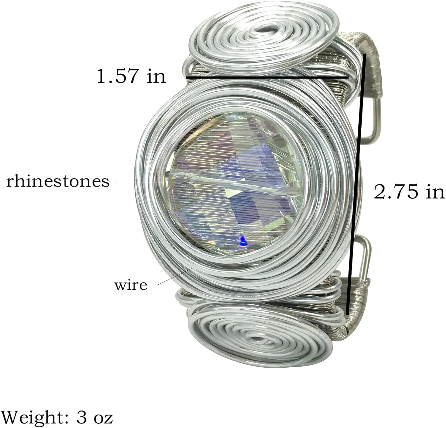 Chunky African Bracelets For Women Colorful Gold Wire Wide Sparkly Rhinestone Bangle Tribal Fashion Clothes Jewelry